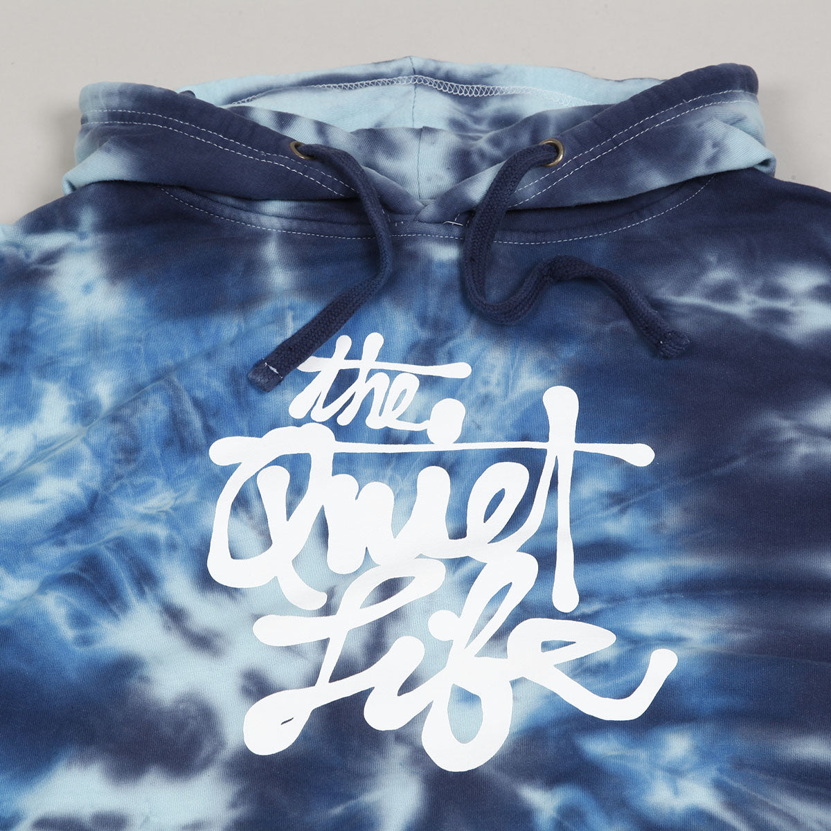 Quiet Life Cody Script Hoodie Dye Blue