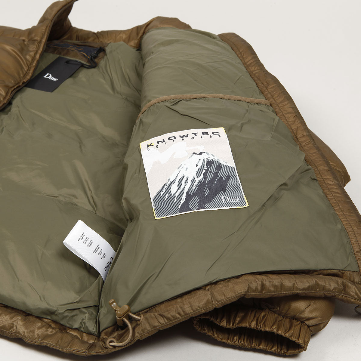 Dime Classic Ripstop Puffer Jacket Gold