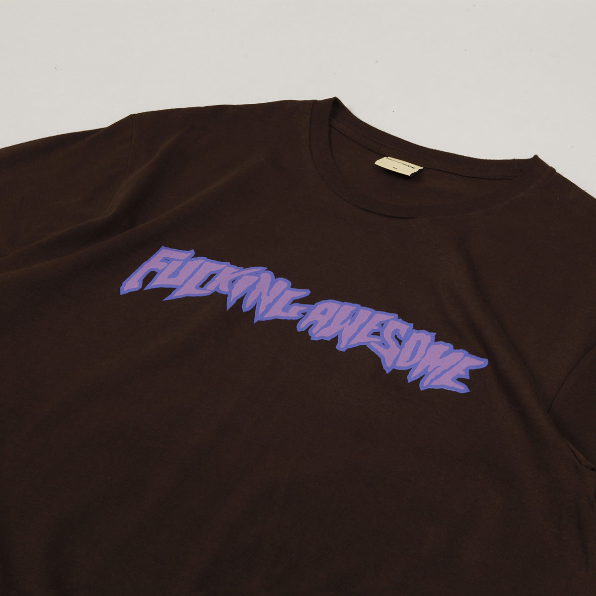 Fucking Awesome 2025 Stamp Logo Tee Brown