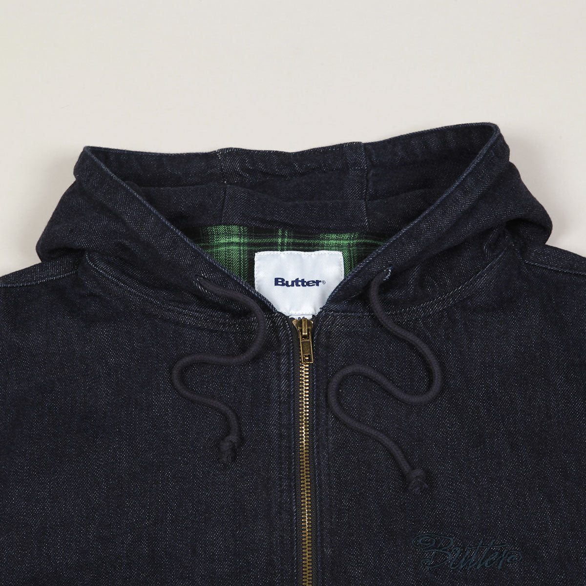Butter Goods Hood Work Jacket Rinsed Indigo