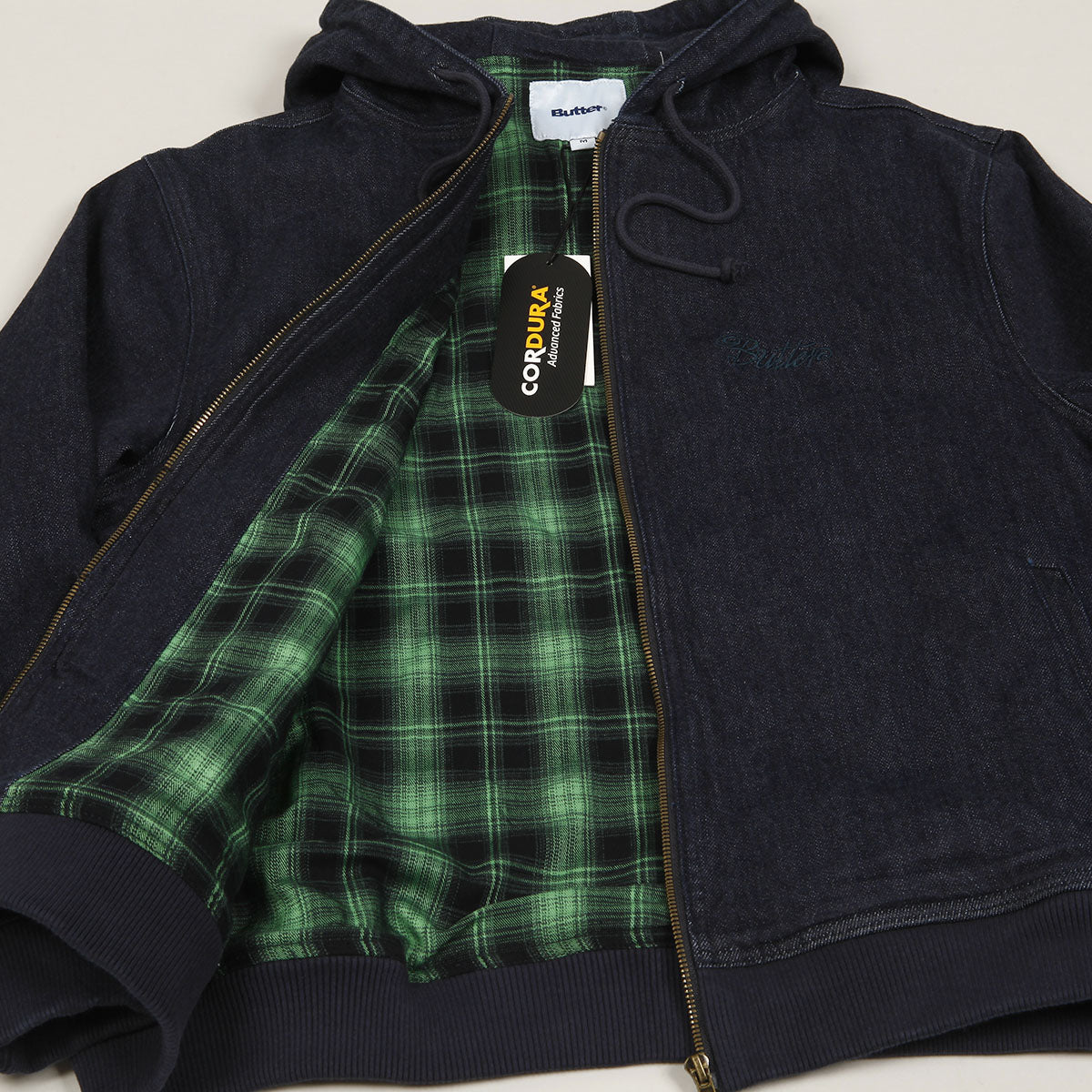 Butter Goods Hood Work Jacket Rinsed Indigo