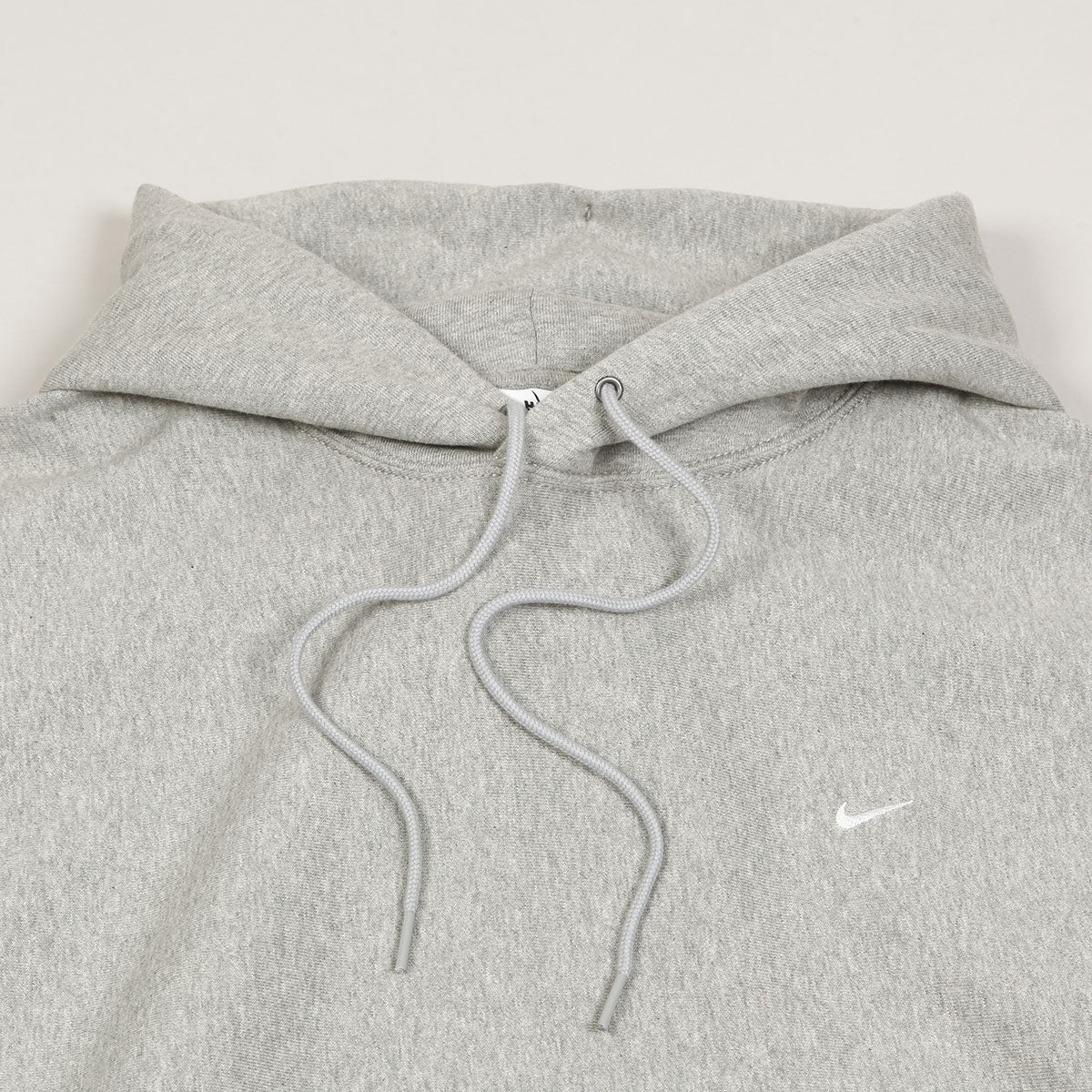 Nike Solo Swoosh Hoodie Grey White