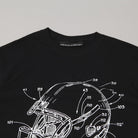 Call Me 917 Football Tee Black