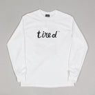 Tired Sad Karen LS Tee White