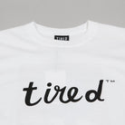 Tired Sad Karen LS Tee White