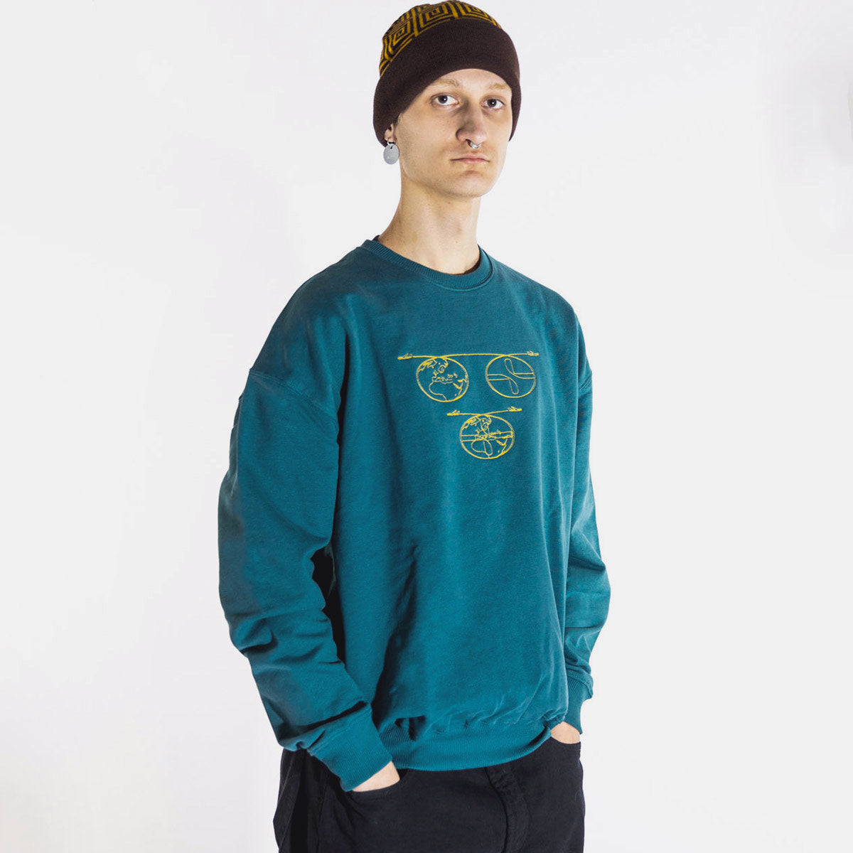 Sid Air Tricircle Crewneck Peacock
