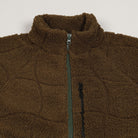 Dime Coverstich Sherpa Crewneck Brown