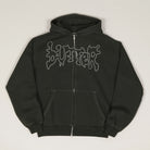 Butter Goods Blotch Zip Hoodie Wash Black