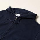 Butter Goods Waffle Zip Hoodie Navy Dye