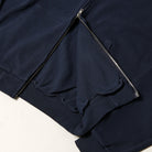 Butter Goods Waffle Zip Hoodie Navy Dye