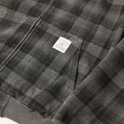 Butter Goods Waffle Zip Hoodie Grey Plaid