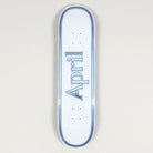 April OG Logo Uni White Blue Deck 8.25
