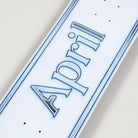 April OG Logo Uni White Blue Deck 8.25